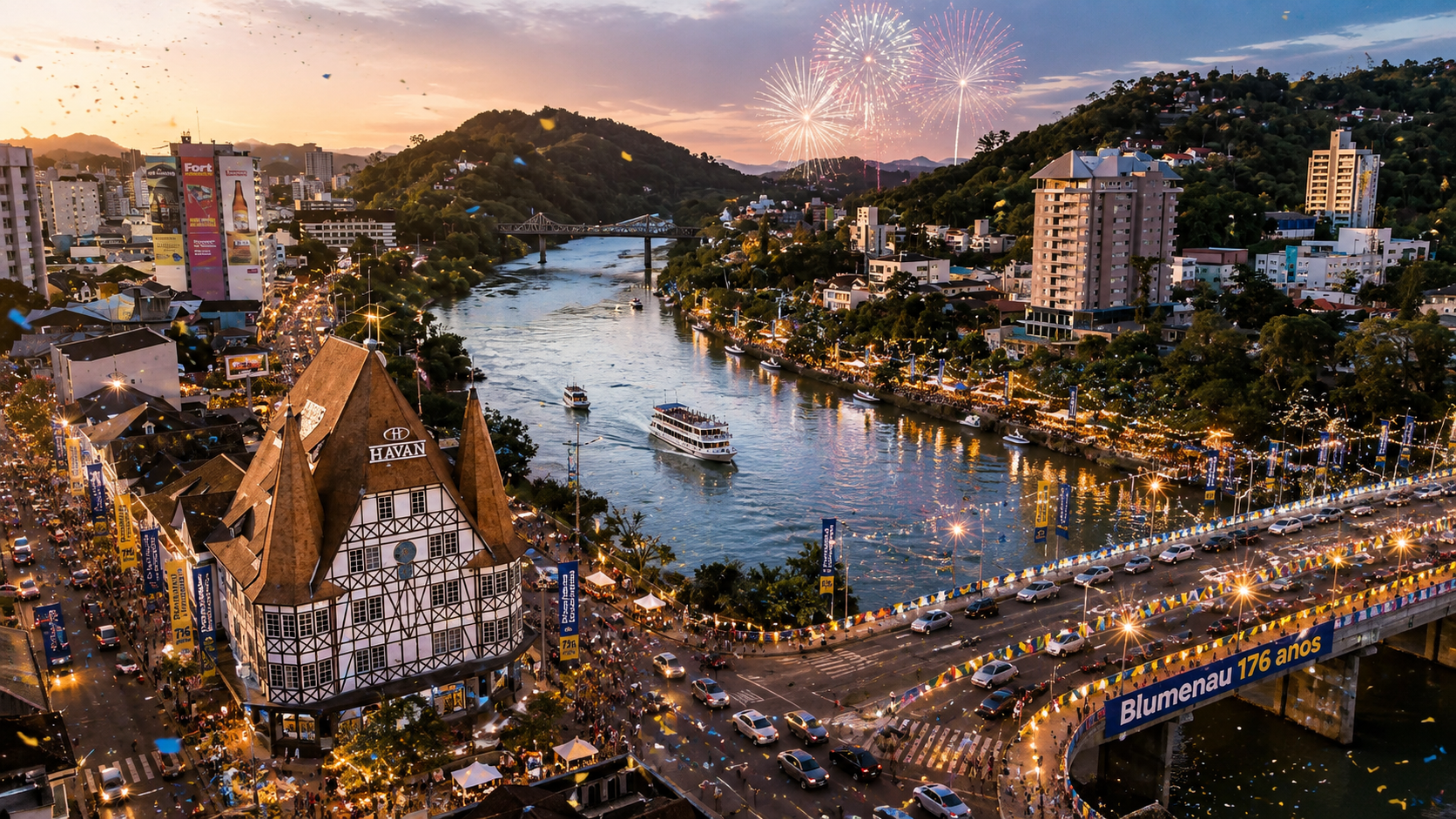 Blumenau faz aniversário: 176 anos de uma cidade que nunca parou de se reinventar