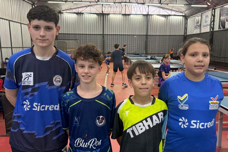Blumenau conquista o pódio em torneio mundial de tênis de mesa
