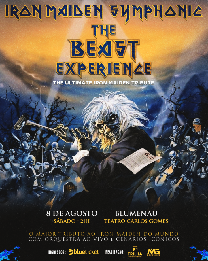 Iron Maiden Symphonic leva heavy metal e música clássica ao Teatro Carlos Gomes em Blumenau