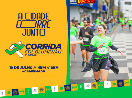 Inscrições para a 3ª Corrida CDL Blumenau estão abertas; prova terá novidade para as crianças
