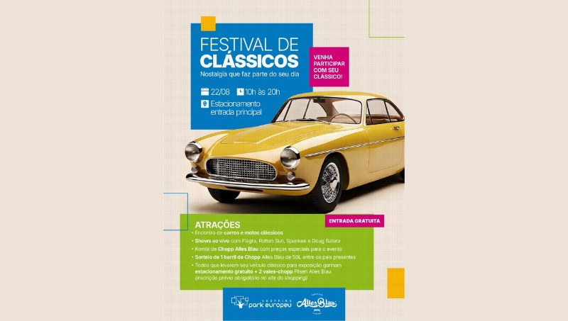 Festival de Clássicos em Blumenau une amantes de carros e rock em um dia de celebração