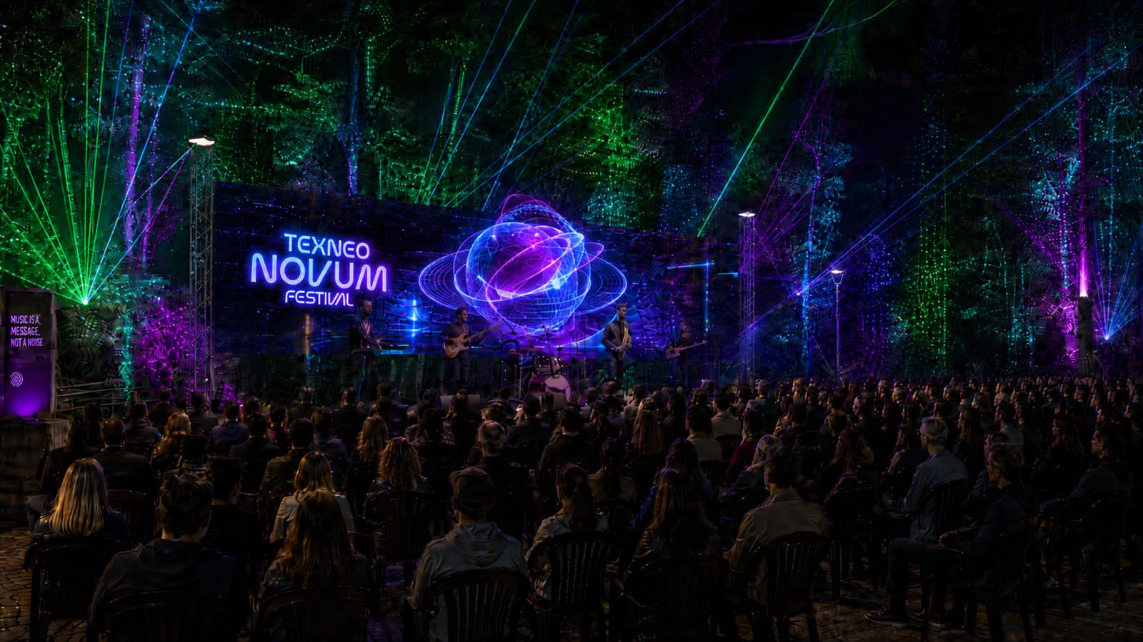 Praça Rosenplatz será palco de música e arte digital com o Texneo Novum Festival em Blumenau