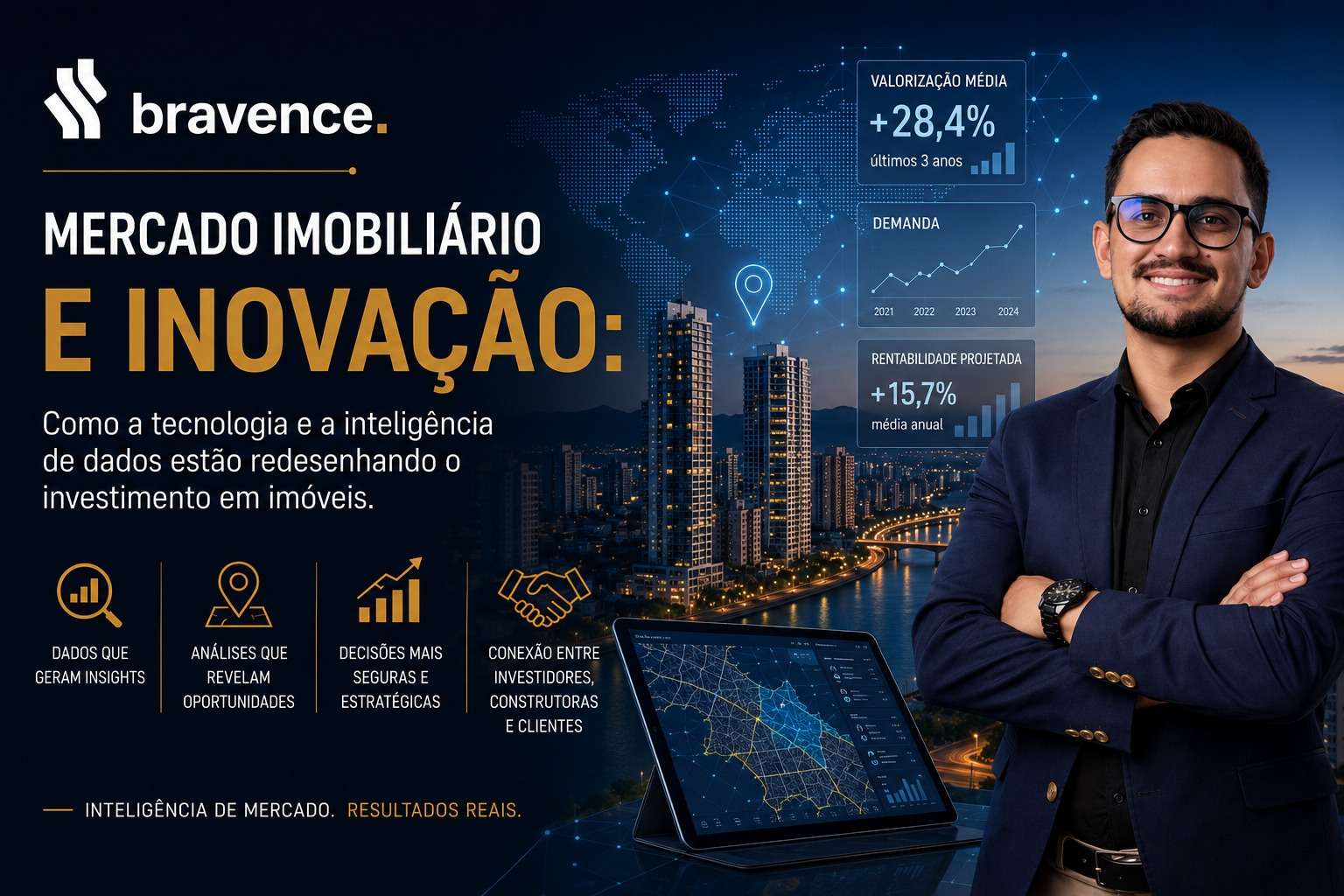 Mercado imobiliário e inovação: como tecnologia e inteligência de dados estão redesenhando os investimentos